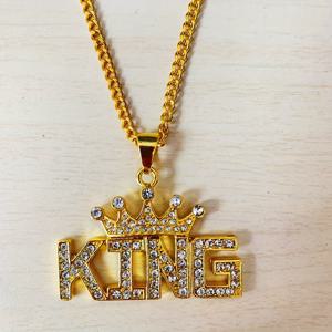 TEMU 1개 남녀공용 아이스 아웃 쿠바 체인 목걸이 K 도금 - 아이스 아웃 펜던트, 데일리웨어, 파티, 연중 럭셔리 주얼리 선물