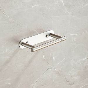 TEMU 화장실 종이 거치대 1개, 304 스테인레스 스틸 화장실 휴지 거치대, 구멍 없는 나사 구멍 뚫릴 수 있는 회전식 화장실 휴지 거치대, 화장실 롤 거치대, 하드웨어 화장실 휴지 랙, 검정색 흰색 황금색 광택 로즈 골든 그레이, 욕실 용품|변기부속품