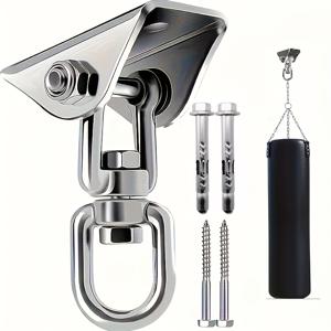 TEMU 304 스테인리스 스틸 가을 해먹 걸이 키트, 녹 방지 및 내구성 후크, 다기능 및 간편한 설치 360도 회전 디자인, 해먹 추가, 해먹 브래킷, 행잉 의자 후크, 펀칭 후크, 모래주머니 랙에 적합