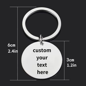 TEMU 1개 맞춤형 키체인 각인 레저 각인 키링 개인화 텍스트 펜던트 기념일 선물