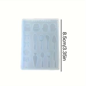 TEMU 레진 캐스팅, 식기류 추가, 레진 반지, 에폭시 키체인 및 레진 몰드용 실리콘 몰드