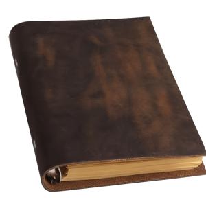 TEMU 준트리 빈티지 가죽 리필 가능 노트북 - A6 제본 노트, 브라운 커버, A6 사이즈 (7x5 인치), A6 펜, 연필, 태블릿 및 스마트폰 호환 - 메모, 저널링, 플래너, 다이어리용