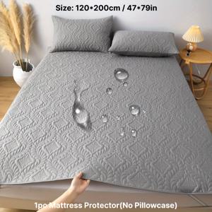 TEMU 꽃무늬 디자인의 탄성 밴드 모서리 매트리스 커버, 싱글 또는 더블 침대에 적합, 베갯잇 또는 베개 속통은 포함되지 않음|매트리스커버