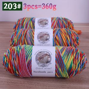 TEMU 멀티컬러 그라데이션 타이다이 옴브레 중량 실, 핸드메이드 니팅 DIY 공예 키트. 니트 꽃 스웨터, 모자, 스카프 제작용 실. 3볼 팩