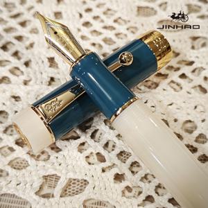 TEMU 1개 진하오 센추리 100 고급 클래식 디자인 플라스틱 볼 클립 이리듐 캘리그라피 잉크 펜, M/F/EF 닙, 인체공학적 그립 & 캡 잠금, 사무용, 저널링, 선물용, 세련된 외관, 메탈릭 클립, 정밀 닙, 미세한 팁, 스테이셔너리 애호가를 위한 우아한 필기구