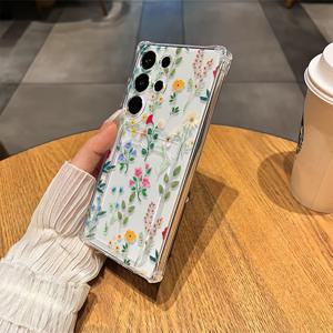 TEMU 플로럴 바인 패턴 소프트 쉘 카드 홀더 삼성 시리즈 A54/A53/A52(A52S 호환)/A34(5G)/A14(5G)/A13(5G) S21/S21U/S22/S22U/S23/S23+/S23U 및 S24 시리즈 A15/A35(5G)/A55(5G)/A25(5G) 최신 S25 시리즈 사진을 보관할 수 있는 트렌디한 커플 스타일.