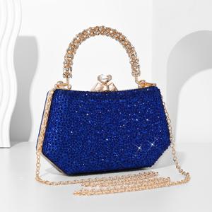 TEMU 반짝이는 이브닝 클러치, 스팽글 반짝이는 라인스톤 이브닝 지갑, 고급스러운 스팽글 파티 핸드백, 파티, 결혼식, 댄스, 디너/연회, 생일 선물, 발렌타인데이 선물로 완벽합니다.