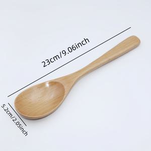 TEMU 장인 수공예, 빈티지 목재 숟가락 - 고품질, 쉬운 세척, 열 및 접착 방지 긴 손잡이, 요리, 혼합, 샐러드 서빙용 - 튼튼한 주방 도구, 저어주는 숟가락, 레스토랑 식기