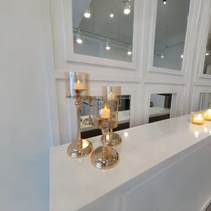 TEMU 우아한 메탈 촛대 세트 3개 - 식사, 결혼식, 기념일, 가정 및 호텔 장식을 위한 로맨틱 테이블 센터피스 - 크리스마스, 할로윈, 부활절, 하누카, 추수감사절용 촛대 홀더 - 파티에 적합