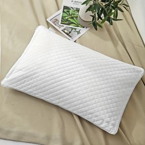 TEMU 지퍼가 달린 두꺼운 베개 코어 보호 커버, 단색 베갯잇