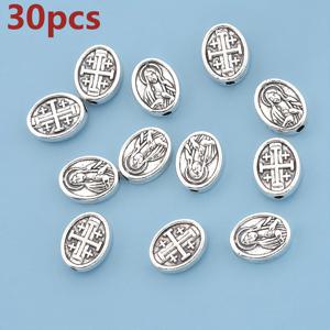 TEMU 60개/30개 양면 십자 패턴 스페이서 비즈 10mm 타원형 루스 스페이서 비즈 백 직구 루스 비즈 장식 비즈 수직 구멍 스트링 비즈 입체 패턴 피어싱 라운드 비즈 스루 홀 루스 비즈 주얼리 DIY 팔찌 목걸이 발찌, 귀걸이 헤어 액세서리 펜던트 폰 체인 키체인, 의류 액세서리 공예 장식 액세서리 제작 재료|피어싱