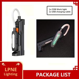 TEMU 휴대용 작업등, 자석 베이스가 있는 USB 충전식 작업 조명, 3가지 모드 LED 손전등, 360° 회전 토치, 수리 및 그릴 및 조명 사용을 위한 접이식 COB LED 검사등