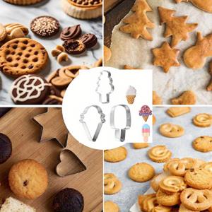 TEMU 3개 쿠키 커터, 여름 콘 쿠키 케이크 몰드 용품, 스테인리스 스틸 메탈 몰드 커팅, 크리스마스, 이스터, 하누카, 추수감사절, 발렌타인데이를 위한 다용도 휴일 비스킷 몰드
