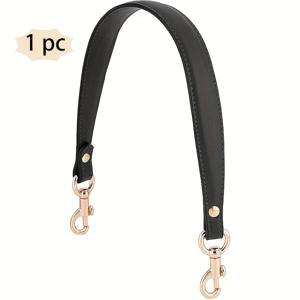 TEMU 핸드백용 PU 가죽 교체 스트랩 - 길이 23인치, 골든톤 클라스프 | 블랙, 브라운, 버건디, 화이트, 블루의 다재다능한 DIY 액세서리 | 여성용 지갑 및 숄더백 제작에 완벽함, 지갑 액세서리, DIY 지갑 만들기|크로스백|슬링백|지갑