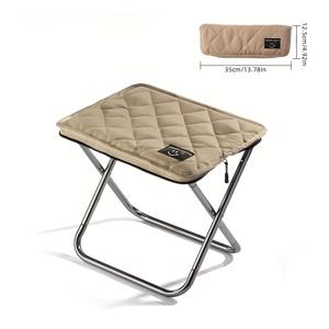 TEMU 알루미늄 합금 휴대용 접이식 의자 1개, 십대에게 적합, 철 합금 프레임, 접이식 야외 피크닉 캠핑 스툴, 경량 여행용 의자, 낚시 액세서리, 휴대용 가방 포함