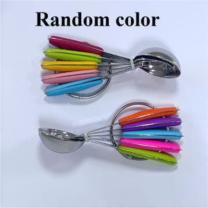 TEMU 요리 및 베이킹용 실리콘 손잡이가 있는 5피스 스테인리스 스틸 계량 스푼 세트