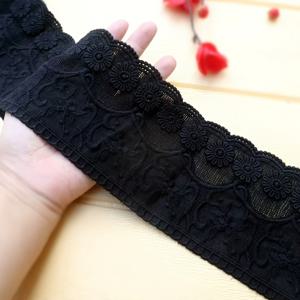 TEMU 1야드 길이 10cm 폭 레이스, 다양한 장식용. 자카드 레이스, 심플 플로럴 디자인, DIY 수제 공예용. 사용하기 쉬우며 다재다능하고 내구성 있는 레이스 엣지 크로셰 리본, 선물 포장 및 웨딩 , 스크랩북 소품