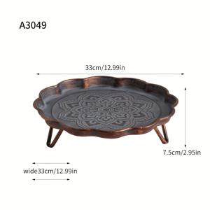 TEMU 키, 사진 전시품을 위한 빈티지 철제 입구 장식 트레이