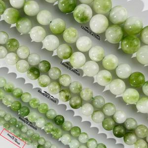 TEMU [4mm/6mm/8mm/10mm/12mm] 그린 페리도트 비즈 - 천연석, DIY 주얼리 제작용, 팔찌, 목걸이, 귀걸이에 이상적, 선물용