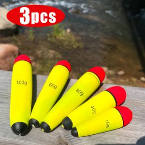 TEMU 3개 세트 수직형 플로트 낚시용 부표, EVA 낚시 플로트, 장거리 캐스팅용, 저수지 및 연못 사용, 15g~100g 무게 범위