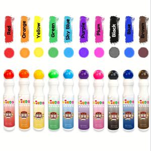 TEMU 10pcs 컬러풀한 빙고 다이버 - 빨기, 빠른 건조, 대용량 점 마커 - 빨강, 오렌지, 노랑, 녹색, 파랑, 보라색, 플럼, 블랙, 브라운 - 빙고 게임, 사무실 사용 및 창의적인 프로젝트에 이상적 - 사무용품 | 밝은 마커 | 세척 가능한 잉크