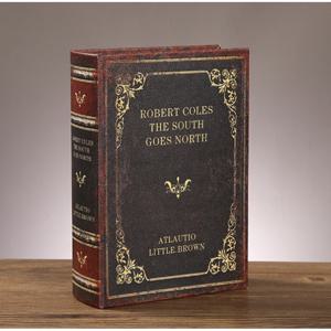 TEMU 1개 나무 PU 보관함 - 빈티지 책 스타일링, 책 장식용 데스크탑 보관함 - 보석, 기념품 등 수납 가능 - 홈 데코 - 책 애호가 및 수집가를 위한 완벽한 선물, 책상 & 서랍 정리용 홈 수납함