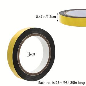 TEMU 골든 메탈릭 와시 미러 테이프 3롤 - 자체 접착, 반짝이는 골드 마감, DIY 공예, 선물 포장 및 장식용, 반사 장식 | 우아한 테이프 디자인 | 폴리에스터 테이프