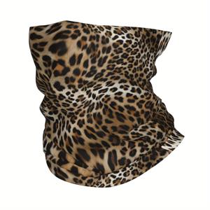 TEMU 비후두 프린트 얇은 반다나 - 다용도 목걸이, 머리띠 & 얼굴 커버 스카프, 대담한 동물 무늬, 가벼운 내구성, 야외 및 캐주얼 사용, 트렌디 헤어밴드, 부드러운 원단 소재