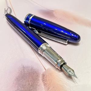 TEMU 고급형 펜 - 가는 잉크 & 0.38mm 팁 | 캘리그라피 필기 잉크 펜, 스테인리스 스틸, 중간 굵기, 블랙/블루 - 남녀를 위한 이상적인 선물|캘리그라피