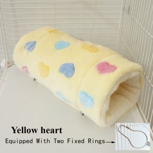 TEMU 겨울용 햄스터 터널 다람쥐 해먹 통로 슈가 글라이더 기니피그 플러시 수면 가방 둥지