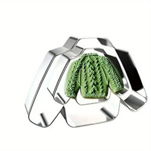 TEMU 2개 크리스마스 스웨터 쿠키 커터, 퐁당 도구, DIY 베이킹 장식 몰드 주방 액세서리 - 겨울 휴일 파티 용품/선물에 적합, 추수감사절에 완벽