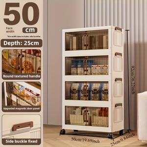 TEMU 3/4/5단 접이식 수납 캐비닛, 플라스틱 수납 상자, 휴대용 옷장 정리함, 이동식 쌓을 수 있는 수납 서랍, 침실, 거실, 사무실, 주방 수납에 적합, 공간 절약, 편리한 수납 - 실용적인 선반 유닛|거실장|플라스틱서랍장|정리함