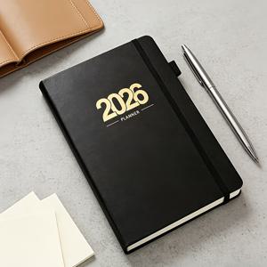 TEMU 2026년에는 성인 및 학생 모두를 위한 데일리 및 주간 스케줄 플래너가 출시됩니다. 고품질의 종이 바인딩, 펜 홀더, 그리고 마킹을 위한 넥타이 특징입니다. 부드러운 촉감을 제공합니다.