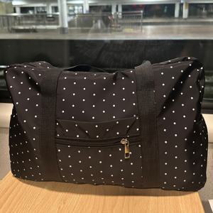 TEMU 일본식 도트 여행 가방, 휴대용 핸드헬드 스포츠 보관 피트니스 가방, 나일론 여행용 가방 (짧은 여행용)|백팩|패션