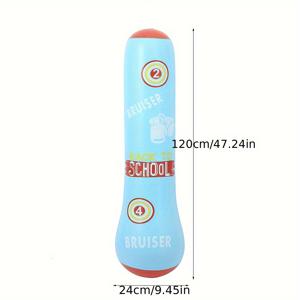 TEMU 1개/2개 세우기 팽창식 펀칭 컬럼, 흔들림 없는 세우기 펀칭으로 설계됨, 높이 47.24인치, 내구성이 뛰어난 PVC 재질로 제작, 가정에서 스트레스 해소용 훈련 장비, 다양한 표면에 적합한 안정적인 받침대