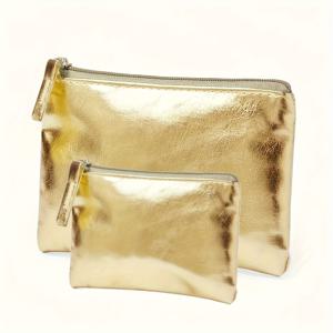 TEMU [여성 가방 세트] 대용량 스타일리시한 반짝이는 수납 가방 2개 세트 - 휴대용 파티 및 일상용으로 설계된 컴팩트 미니 다기능 여행용 수납 가방 (대형 및 소형), 립스틱, 문구류 및 뷰티 필수품에 적합