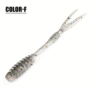 TEMU 스핀폴러 20개입/박스 낚시 루어 5.5cm TPR 소프트 베이트 라이트 게임 아징 웜 인공 플라스틱 딱정벌레 새우 곤충 슈퍼 흡착 소프트베이트 말매듭 바위물고기