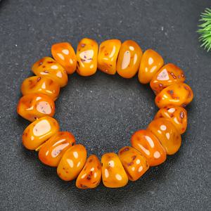TEMU 천연 발틱 앰버 꿀 왁스 팔찌, 원재료, 남녀 공용 자유형 플레이 스트링, 관리 및 장식용 오래된 꿀 왁스