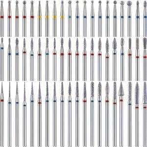 TEMU 60개 네일 아트 세트 - 매니큐어 파일 키트, 젤 네일 폴리쉬 리무버 및 폴리셔, 버핑, 네일 폴리쉬 제거 및 각질 제거를 위한 내구성 있는 페디큐어 및 매니큐어 도구 - 가정용 살롱용