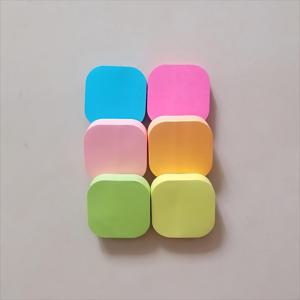 TEMU 600개 6색 귀여운 사각형 라운드 스티키 노트, 둥근 모서리, 안티컬 디자인, 색인 카드 라벨, 마커 종이, 사무실 학교 문구류, 노트북, 알림장, 스티커, 컬러 메모 패드|편지지