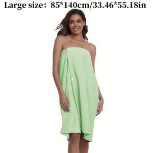 TEMU 1개 초소형 조절 가능한 욕실 타월 스커트 - 고흡수성 빠른 건조, 조절 가능한 사이즈 디자인, 다양한 스타일과 색상, 가벼운 사우나 스커트, 휴대용 스파 스커트, 샤워 타월 욕실 타월, 욕실, 거실, 침실, 사우나, 스파, 수영장, 여행 호텔 등에 완벽, 필수 가정용품, 이상적인 휴가 선물