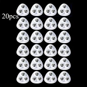 TEMU 20개입 360° 회전 자가 접착 회전 바퀴, 스테인리스 스틸 베어링 사용. 저소음, 내구성, 두꺼운 받침대, 가구, 캐비닛, 수납 상자에 적합, 화이트 및 블랙 색상|수납정리함|정리함