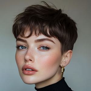 TEMU 자연스러운 룩 인간 머리 밥 가발 - 4인치 숏 픽시 컷, 150% 더 높은 밀도 헤어피스, #2 다크 브라운 야키 , 로즈 네트 캡, 남녀 모두에게 적합한 피부톤, 일상 및 특별한 날에 적합