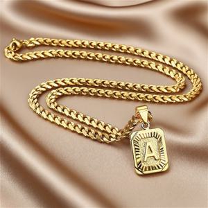 TEMU 1개 남성 초기 문자 펜던트 목걸이 - 22인치 쿠바 체인, 316 스테인리스 스틸 첫 글자 펜던트, 스포츠 팬, 운동선수, 아버지, 아들 및 남편을 위한 스포츠 스타일 주얼리 | 내구성 있는 체인, 스포츠 액세서리