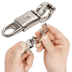 TEMU 회전식 아이가 특징인 튼튼한 아연 합금 퀵 릴리스 버클 - 말용 팬틱 스냅 안전 클립, 서부 및 영국 승마용 부식 방지, 농장, 리드 로프 및 묶음에 적합 - 필수 비상 해제 A