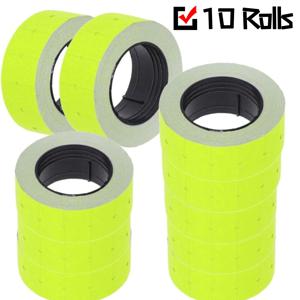 TEMU 21X12mm 선물 포장 가격 라벨 10롤 - MX-5500 라벨 건에 적합, 식료품 및 소매점의 가격표에 사용하기 좋은 높은 가시성 및 접착력