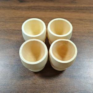 TEMU 천연 나무 컵 - 원재료로 제작되었으며, 내부와 외부 모두에서 부드러운 구형 모양을 특징으로 합니다. 이 미완성 공예 컵은 열린 상단을 갖고 있어 비즈 정리, 부활절 달걀 보관에 적합합니다.