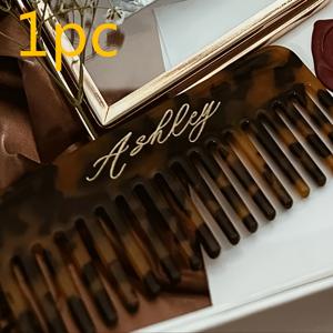 TEMU 개인 맞춤 헤어 콤과 개인 맞춤 헤어 클립 - 이름/텍스트 맞춤 제작, 여성용 아세테이트 섬유 빗, 클로 클립, 휴대용 빗, 아세테이트 클로 클립, 여성 선물 세트, 어버이날 선물, 우아한 웨딩, 생일 선물