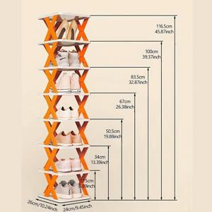 TEMU 헤비듀티 플라스틱 수직 신발장 - 신발 추출 시스템 내장, 헤비듀티 모듈러 프리스탠딩 좁은 공간 절약형 타워 선반, 쉬운 조립, 다층 바닥 수납 정리대 (현관, 복도, 욕실용) - 목재 없음, 다양한 색상 옵션
