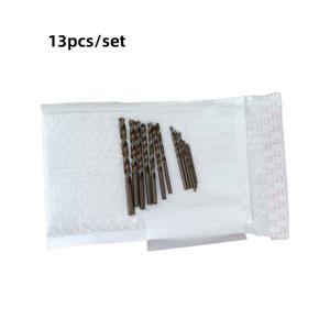 TEMU 13피스 코발트 드릴 비트 세트 (M35 고속도강, 원형 핸들) - 스테인리스 스틸, 주철, 나무 & 플라스틱용 내구성 & 정밀 마킹, 사이즈 가이드 포함 - 금속 가공 도구, 목공 도구 선물로 적합